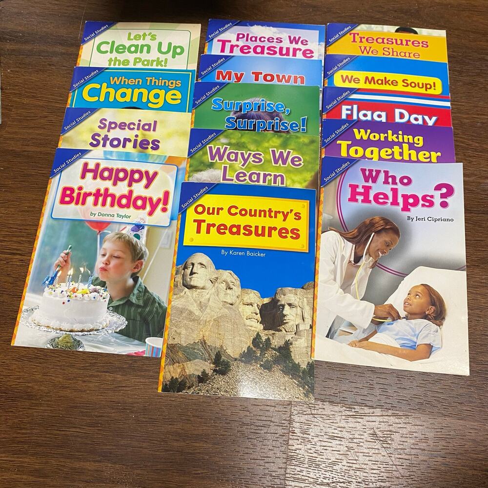 Lot of 13 Social Studies Leveled Readers Kindergarten Grade 1 2 Homeschool